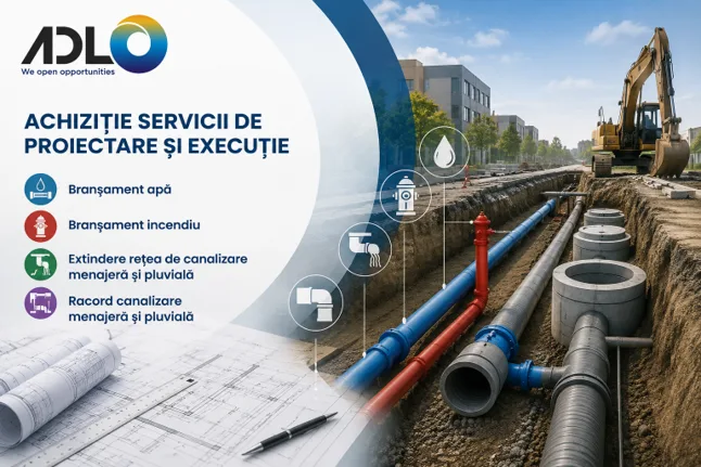 ADLO anunță achiziție directă pentru rețele de apă și canalizare în Oradea