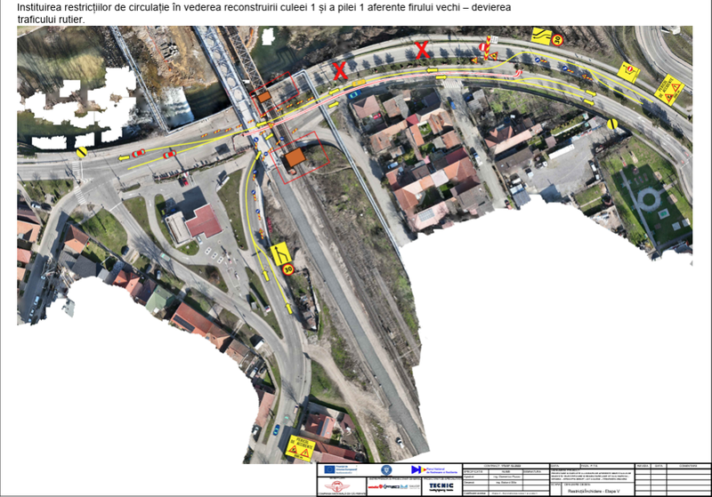 Restricții de circulație pe strada Dragoș Vodă din 25 septembrie. Trafic deviat pe sensul opus timp