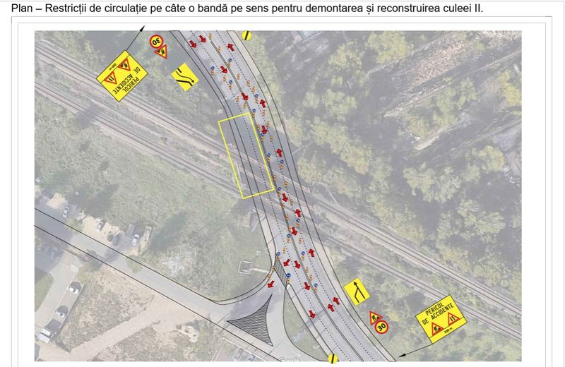 Restricții de trafic pe strada Matei Corvin, 24 august – 4 septembrie